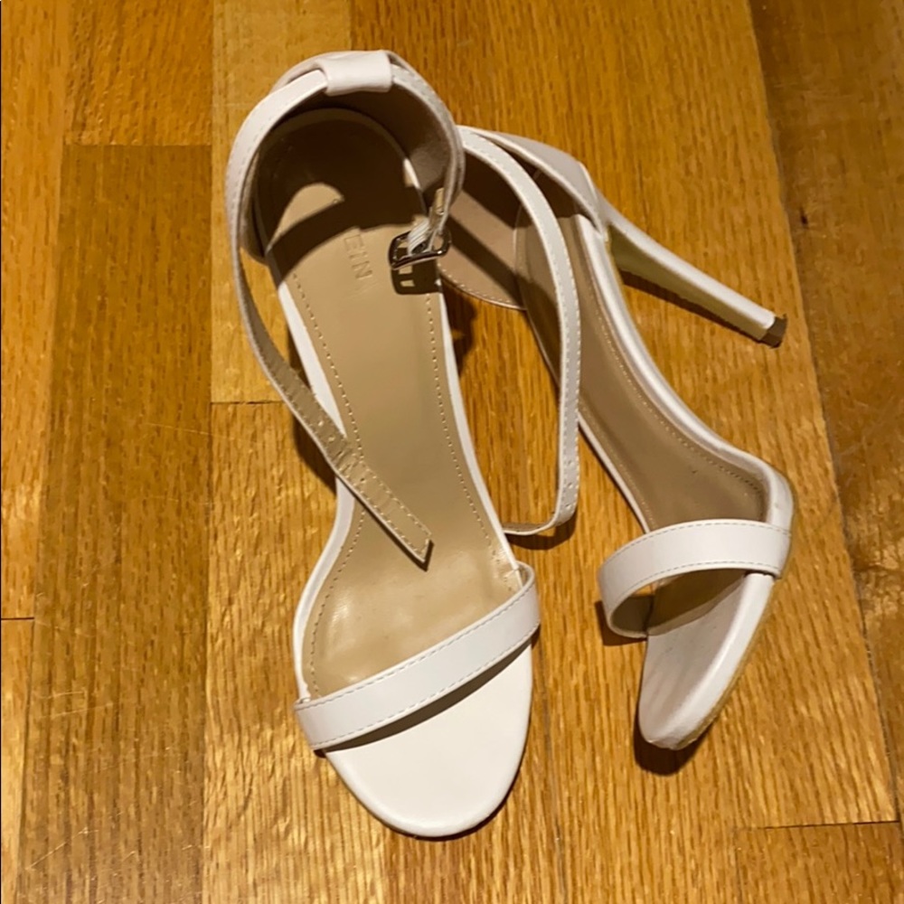 White high heels
